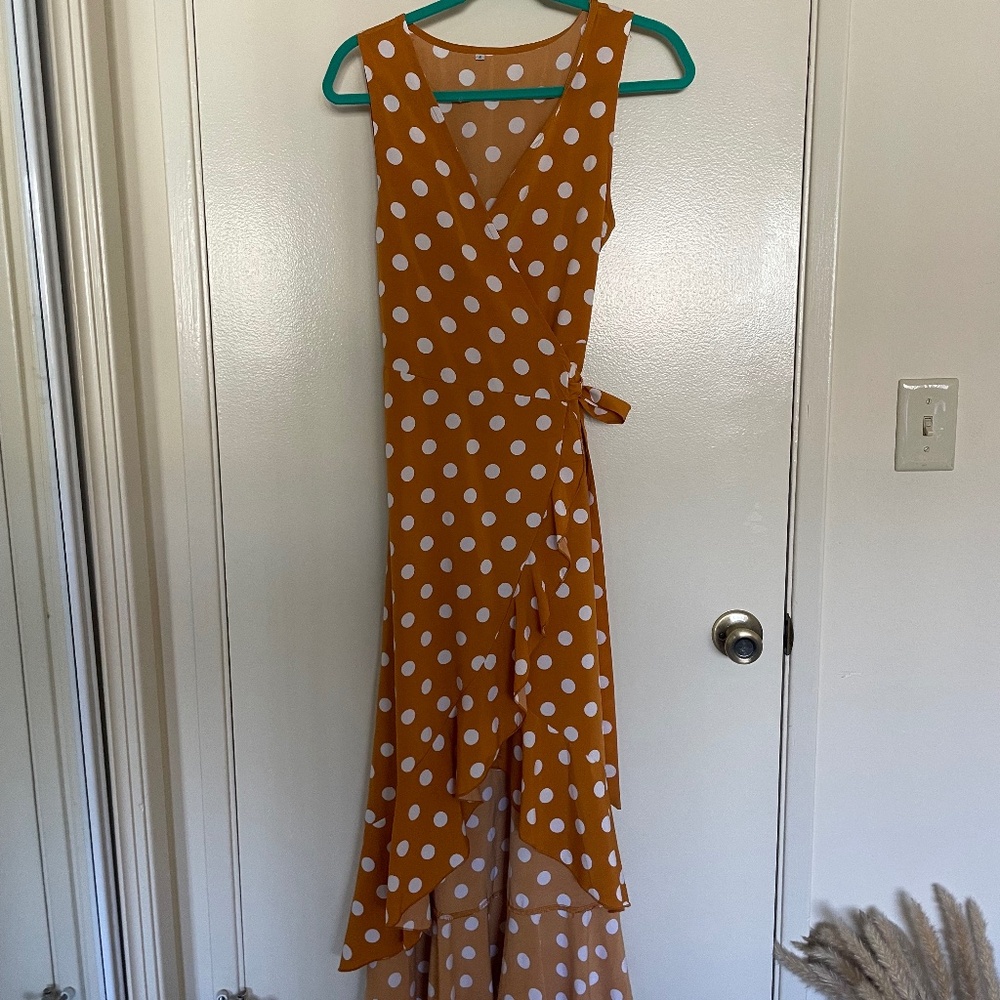 Polka Dot Wrap Dress